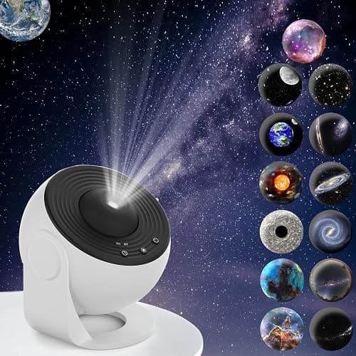 Galaxy Projector, 13 in 1 Planetarium Star Projector Realistic Starry Sky Night Light with Solar System Constellation Moon for Kids Adults Bedroom Ceiling Home Theater Living Room Decor - Image 1