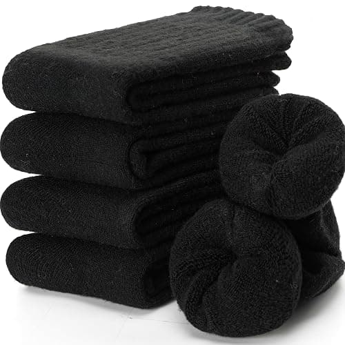 EBMORE Men Merino Wool Socks Super Thick Thermal Hiking Winter Warm Boot Heavy Soft Cozy Socks for Cold Weather - Image 1