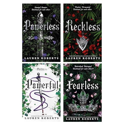 Powerless Trilogy and Powerful 4 Books Collection Set by Lauren Roberts (Powerless, Reckless, Powerful and Fearless) - Image 1