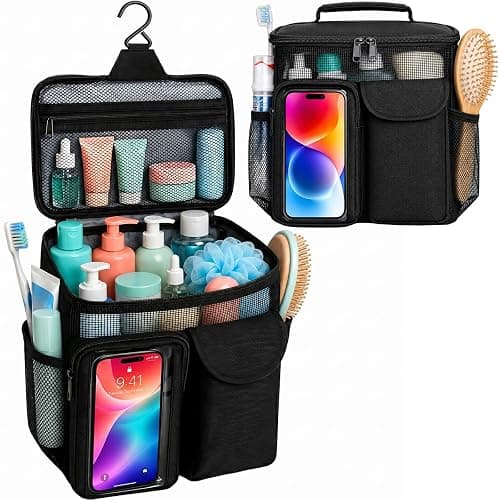 Dorm Room Essentials for Guys Girls, Quick Dry Mesh Shower Caddy Portable | Large Travel Toiletry Shower Bag for Full-Sized Bottles, Makeup Organizer for College Camping Cruise Ship, Women & Man Gifts - Image 1