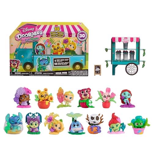 Disney Doorables in Full Bloom Mega Peek Series 15 Mystery Floral Figures | 13 Mystery Figures Plus Exclusive Figure, Collectible, Disney Surprise Toy, for Collectors, Tweens & Kids 5 up - Image 1