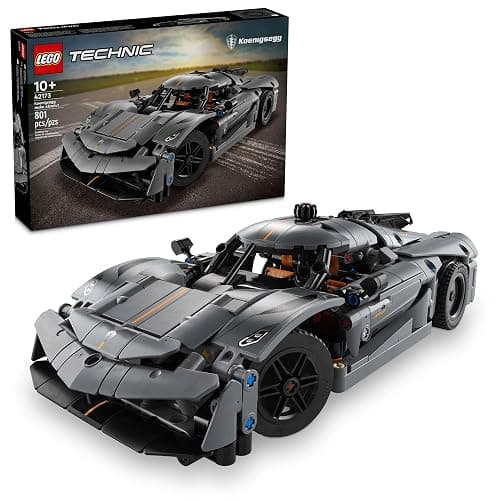 LEGO Technic Koenigsegg Jesko Absolut Grey Hypercar, Sports Car Building Toy Set for Boys and Girls, Vehicle Racing Car for Kids, Buildable Model Kit, Sports Car Toy, Motor Enthusiasts’ Gift, 42173 - Image 1