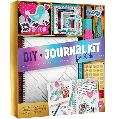 Pretty Me DIY Journal Kit for Girls - Gift for 8-14 Year Old Girl - Cool Birthday Gifts Ideas for Teens - Fun, Cute Art & Crafts Kits for Tween Teenage Kids- Scrapbook & Diary Supplies Toy Set - Image 1