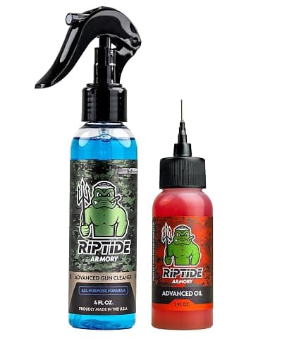 Riptide Armory Advanced Gun Cleaner & Gun Oil Kit - Cleans, Lubes, Protects Targeted Long-Lasting Formula - Nano Coat Technology - Veteran Founded & Formulated by Former US Navy Seal - Image 1