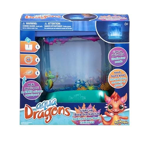 Animagic Aqua Dragons Light-Up Deep Sea Habitat | Build an Aquatic Ecosystem, Watch Prehistoric Pets Hatch & Grow Science Kit | Ages 6+ (Packaging may vary) - Image 1