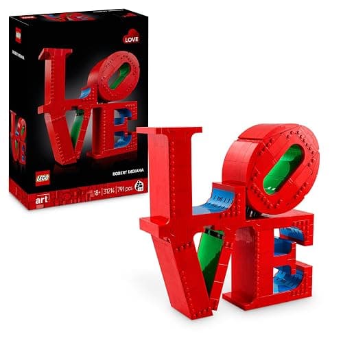 LEGO Art LOVE Building Set, Model Kit for Adults to Build, Great as a Home Office Decor Piece or Engagement Gift for Couples, Valentine's Day Decoration for Her or Him 31214 - Image 1