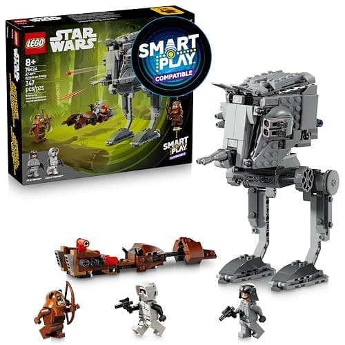 LEGO Star Wars SMART Play: AT-ST Attack on Endor Toy Building Set for Kids - Compatible Set with 2 SMART Tags and 3 Minifigures - Gift for Boys, Girls and Fans Ages 8+ - 75424 - Image 1