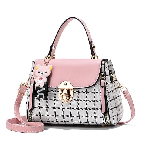 Xiaoyu Small Purses and Handbags for Women Fashion Teenage Girls Crossbody Bag Lightweight Shoulder Bag Plaid Pattern Satchel - Image 1