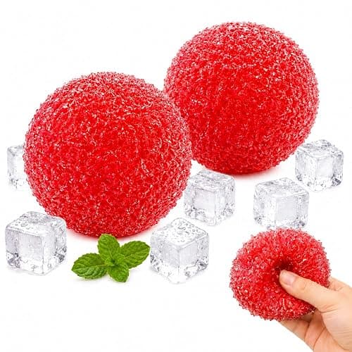 NKMJOK 2 PCS Slushy Squishy,Crunchy Stress Ball, Wax Cracking Squishy for Ofice Stress Relief Focus, Hand Sensory Tool with Moldable Texture for Anxiety Management and Mindfulness Practice - Image 1