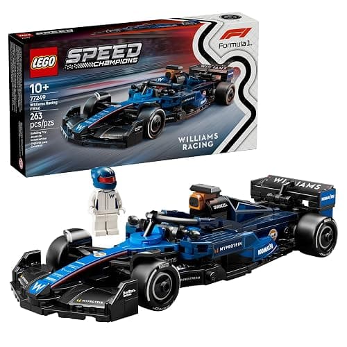 LEGO Speed Champions Williams Racing FW46 F1 Race Car Toy - Building Set for Kids, Boys & Girls, Ages 10+ - Toy Car for F1 Fans - Gift Idea for Birthday - 77249 - Image 1