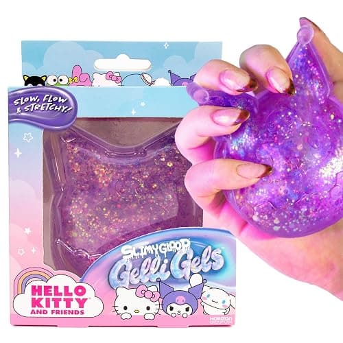 Hello Kitty® and Friends SLIMYGLOOP Gelli Gels – Kuromi™, Slow Rising Sensory Squeeze Toy with Glitter, Gel Filled Fidget Toys - Image 1