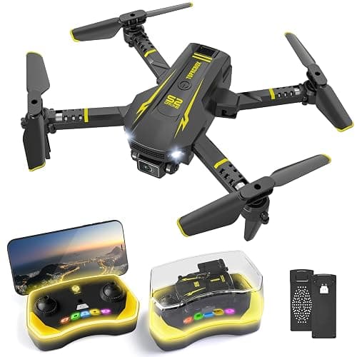 AVIALOGIC Mini Drone with Camera for Kids, Remote Control Helicopter Toys Gifts for Boys Girls, FPV RC Quadcopter with 1080P HD Live Video Camera, Altitude Hold, Gravity Control, 2 Batteries - Image 1