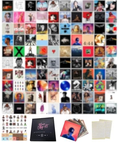 150 Pcs Unique America | Album Cover Posters, Music Posters, Bedroom Posters, Rapper Room Decor, Music Artist Posters, Rap Album Art, 6x6 Inch Prints | 100 Posters & 50 Stickers… (150 pcs) - 150 pcs - Image 1