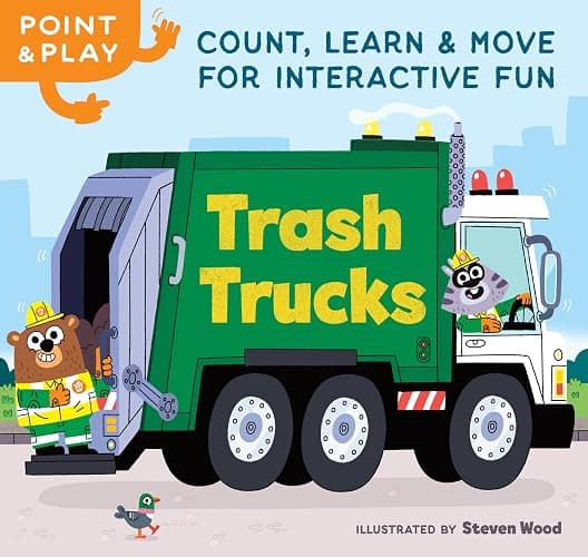 Point & Play: Trash Trucks: Count, Learn, and MOVE for Interactive Fun - Image 1