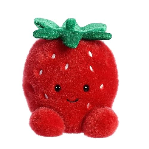 Aurora® Adorable Palm Pals™ Juicy Strawberry™ Stuffed Animal - Fun Collectible Plush for Kids and Adult Collectors - Perfect for Decorating Rooms and Birthday Gifts - Red 4.5 Inches - Image 1