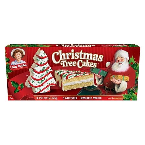 Christmas Tree Cakes 3 Boxes of 5 (Total 15 Cakes) - Image 1