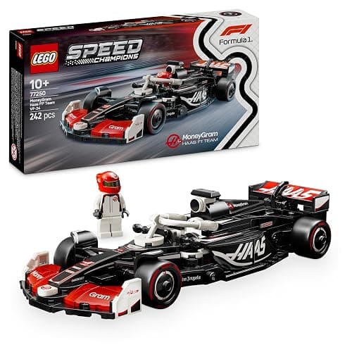 LEGO Speed Champions MoneyGram Haas F1 Team VF-24 Rennauto - Spielzeug mit Formel 1 Minifigur zum Sammeln - Modell und Geschenk für Jungen & Mädchen ab 10 Jahren und Erwachsene Motorsport Fans 77250 - Image 1