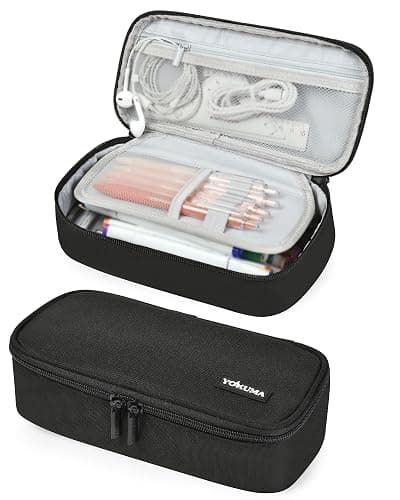 YOKUMA Pencil Case Big Capacity Pencil Pouch Bag Box for Girls Boys Gift | Durable Zipper With Handle, Aesthetic Pen Case for Kids Teens Students College Adults Office, Back to School Supplies Gift - Image 1