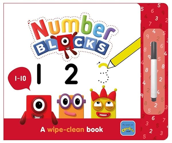 Numberblocks 1-10: A Wipe-Clean Book and Pen - Learn to Write Numbers for Preschool Ages 3-6 (Numberblock Wipe Clean Titles) - Image 1