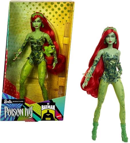 Barbie Signature Poison Ivy Collector Doll with Posable Body, Iconic Outfit, & Accessories, DC Batman 85th Anniversary Collectible - Image 1