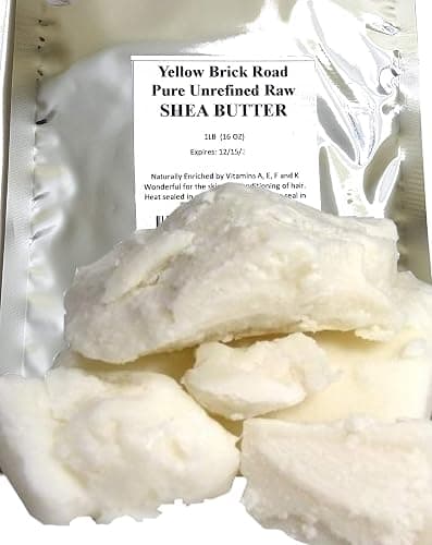Yellow Brick Road 100% Raw Unrefined Shea Butter-African Grade a Ivory 1 Pound (16oz)… - 16 Ounce (Pack of 1) - Image 1