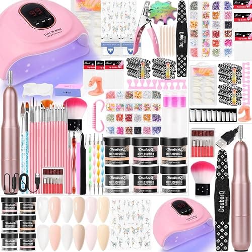Acrylic Nail Kit Starter Set Acrylic Powder Nail Drill U V Light with Tools Decoration Everything for Beginners Home Salon Gift Set - Image 1