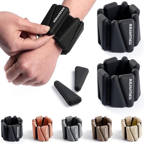 Wrist & Ankle Weights, Adjustable Bands for Women & Men Workouts, Set of 2 – 2lb or 4lb (1lb or 2lb each strap) Ideal for Runs, Jogs, Walks, Yoga, Dance, Pilates, Cardio, Aerobics, Strength Training - Image 1