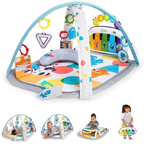 Baby Einstein 4-in-1 Kickin' Tunes Music and Language Play Gym and Piano Tummy Time Activity Mat - Image 1