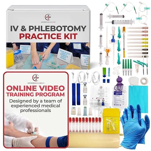 The Apprentice Doctor Phlebotomy Practice Arm Kit with Online Learning – Skill-Building Venipuncture Model Arm for Students, Beginners & Home Study - Image 1