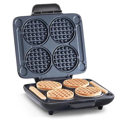 DASH Multi Mini Waffle Maker - Four 4” Waffle Molds, Nonstick Waffle Iron with Quick Heat-Up, Nonstick Surface - Perfect Mini Waffle Maker for Kids and Families, Just Add Batter - Image 1