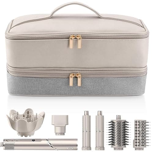 Travel Carrying Case for Hair Dryer Shark Flexstyle FlexFusion Airwrap Brush Double-Layer Hair Accessories Tools Storage Bag for Revlon Hairdryer Styler Organizer - Image 1