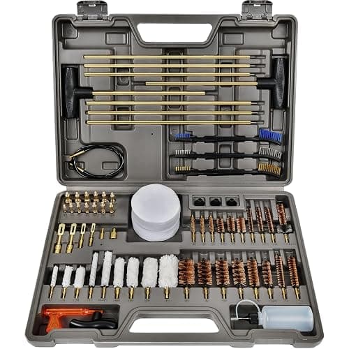 GLORYFIRE Elite Gun Cleaning Kit, Handgun Shotgun Pistol Universal Cleaning Kit with All Brass High-end Brushes, Jags, Reinforced and Lengthened Rods - Image 1