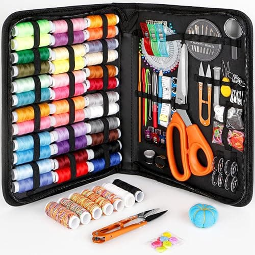 Sewing Kit for Adults,Maxfanay Needle and Thread Kit for Sewing,Professional Sewing Supplies Accessories with Tailor Scissors,43XL Thread,30 Needles,Yarn Snips and More for Travel Home Beginners - Image 1