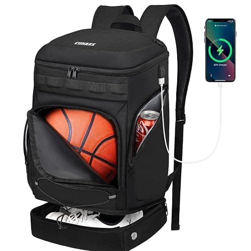 Ciihars Basketball Backpack Bag Large Sports Bag with Separate Ball holder & Shoes compartment, Best for Basketball, Soccer,Volleyball,Gym - Image 1