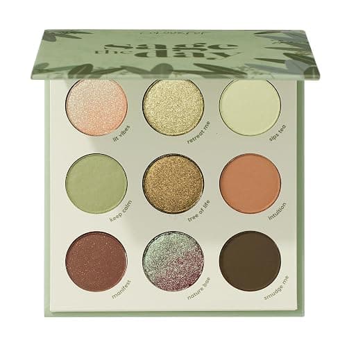 ColourPop Sage the Day Eyeshadow Palette - Sage & Olive Palette with Metallic and Matte Finishes - High-Pigment Eye Makeup with a Long-Wearing Formula (0.3 oz) - Sage the Day - Image 1
