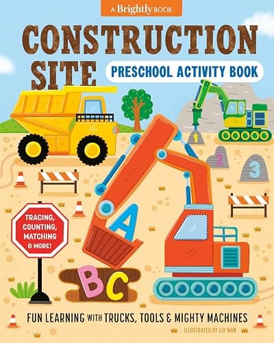 Construction Site Preschool Activity Book: Fun Learning with Trucks, Tools, and Mighty Machines - Image 1