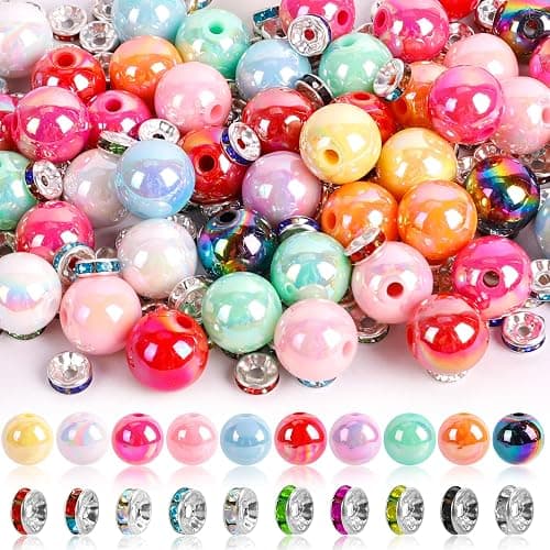250 Pcs Beads for Pens - Focal Beads for Beadable Pens, Acrylic Bead for Beaded Pen, Spacer Bead Keychains Bracelets Crafts - Image 1