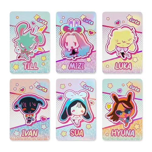 YJacuing Alien Stage Official Photocards (Chibi Rabbit Series) | 6-Card Pack, Anime Merch, ALNST, Collectibles, Limited Edition - Image 1