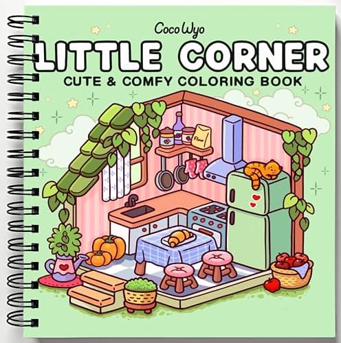 Little Corner: Coloring Book for Adults and Teens, Super Cute Designs of Cozy, Hygge Spaces for Relaxation (Cozy Spaces Coloring) - Image 1