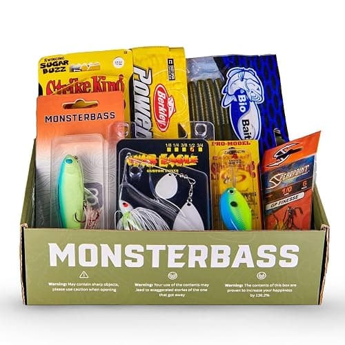 MONSTERBASS Fishing Mystery Box, Bass Fishing Kit - Best Lures Kit, Biggest & Best Tackle Mystery Box for Catching Smallmouth & Largemouth Bass - Image 1