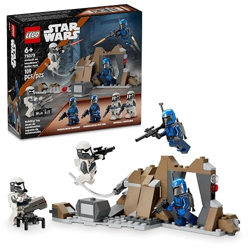 LEGO Star Wars: The Mandalorian Ambush on Mandalore Battle Pack, Building Toy with 4 Star Wars Minifigures, Collectible Brick Built Playset, Star Wars Gift Idea for Boys and Girls Ages 6 and Up, 75373 - Image 1