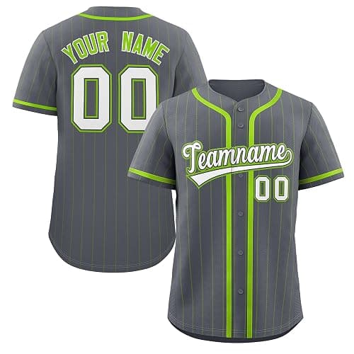 Custom Pinstripe Baseball Jersey Hipster Hip Hop Sports Shirts Personalized Team Name Number for Men Women Youth - Image 1