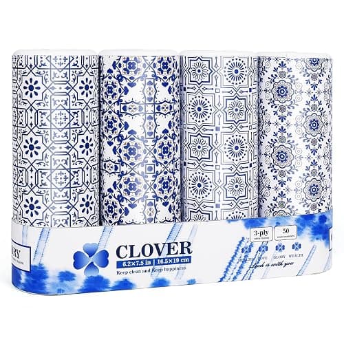 Car Tissue Holder,Facial Tissues Bulk,Travel Tissues, 4 Tubes Tissues with Lotion, Round Tissue Box for Car tissues Cylinder(200 Sheets,3-ply) - Image 1