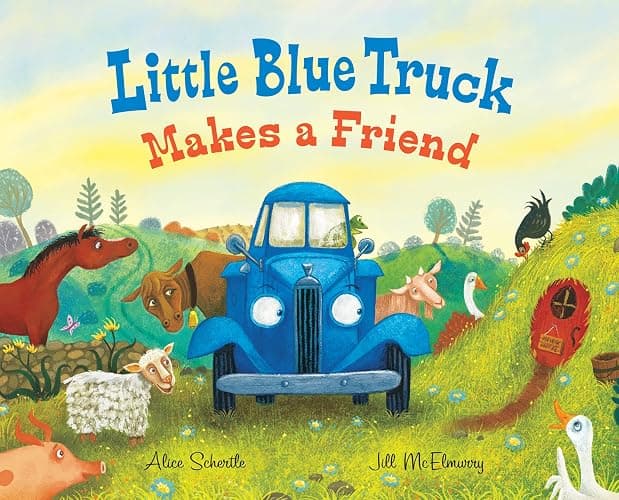 Little Blue Truck Makes a Friend: A Friendship Book for Kids - Image 1
