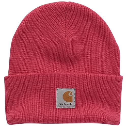 Carhartt Girls' Kids' Knit Beanie Watch Hat - 2-5T - Raspberry Pink - Image 1