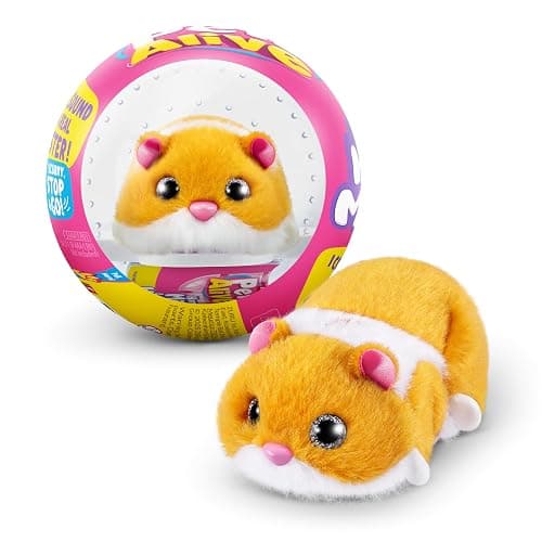 Pets Alive Hamstermania (Orange) by ZURU Hamster, Electronic Pet, 20+ Sounds Interactive, Hamster Ball Toy for Girls and Children - Image 1