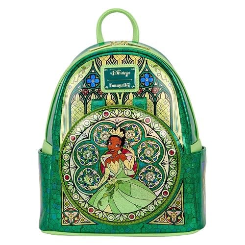 Loungefly Disney Princess Stained Glass Collection: Tiana Mini-Backpack, Amazon Exclusive - Image 1