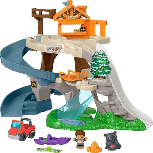 Fisher-Price Little People Ultimate Mountain Playset | 18-inch Tall, Fun Vehicle Play, 6 Pieces, Toddlers & Preschool Kids Ages 1+ Years - Image 1