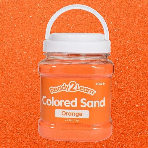 READY 2 LEARN Colored Sand, Orange, 2.2 lbs, Play Sand for Kids | Perfect for Arts and Crafts and Sensory Bins - Image 1