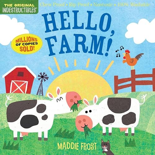 Indestructibles: Hello, Farm!: Chew Proof · Rip Proof · Nontoxic · 100% Washable (Book for Babies, Newborn Books, Safe to Chew) - Image 1